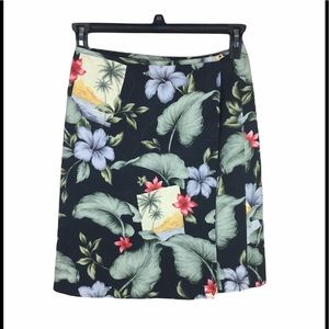 Tommy Bahama scenes of tranquility silk skirt